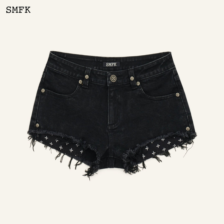 SMFK COMPASS TARPAN LOW-RISE SHORT JEANS