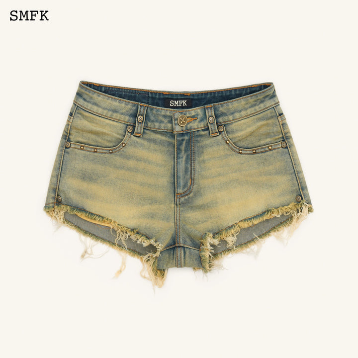 SMFK COMPASS TARPAN LOW-RISE SHORT JEANS