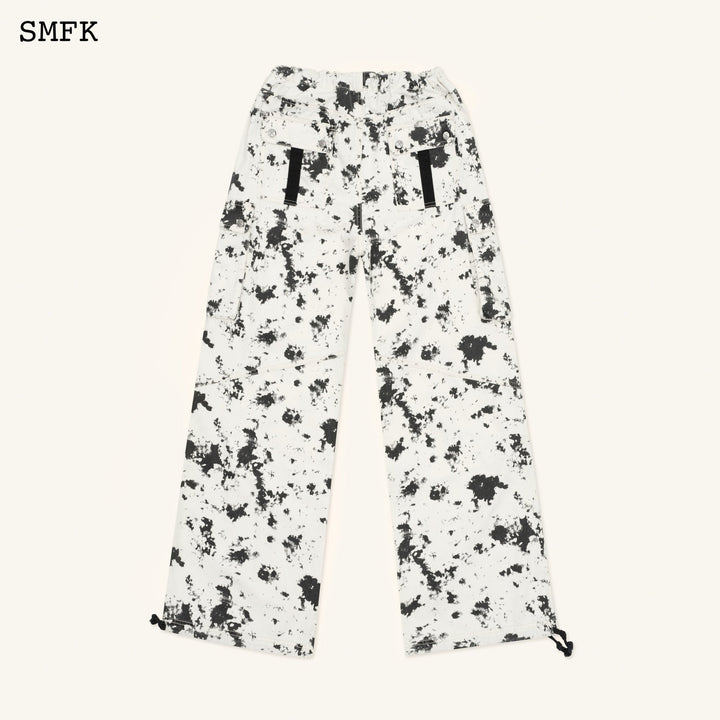 SMFK COMPASS WHITE CAMOUFLAGE RETRO PARATROOPER PANTS