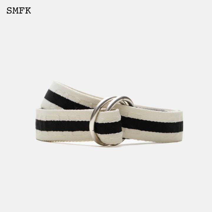 SMFK COMPASS STRIPED BUCKLE BELT