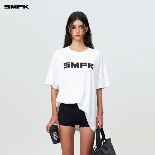 FUTURE SMFK LOGO STANDARD LOOSE TEE WHITE