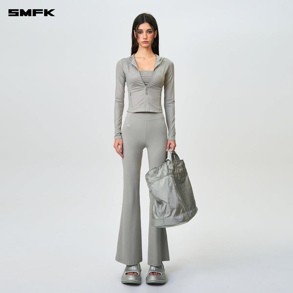 FUTURE WAVE BODY SHAPING FLARED PANTS GRAY