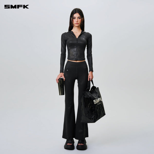 FUTURE WAVE BODY SHAPING FLARED PANTS LIGHTNING BLACK