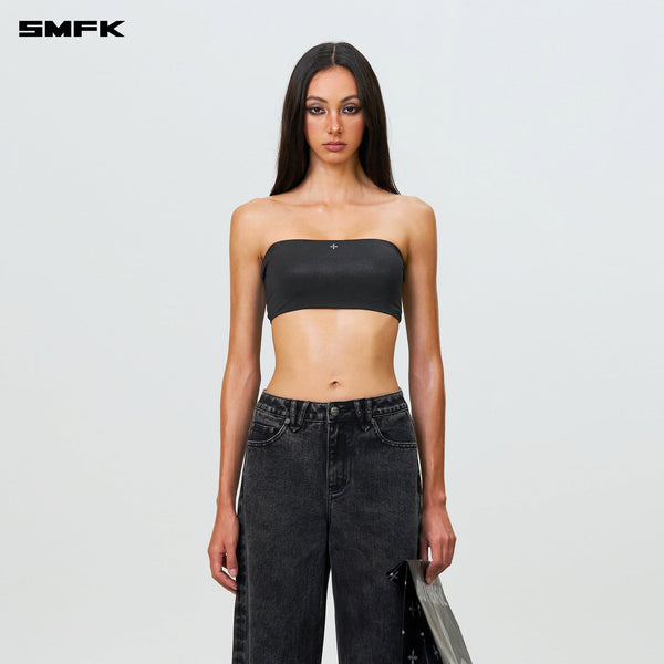 FUTURE WAVE BODY SHAPING TUBE TOP BLACK