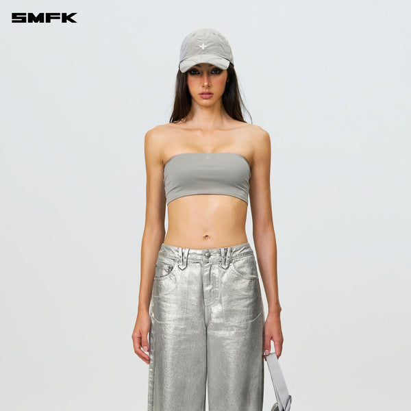 FUTURE WAVE BODY SHAPING TUBE TOP SILVER