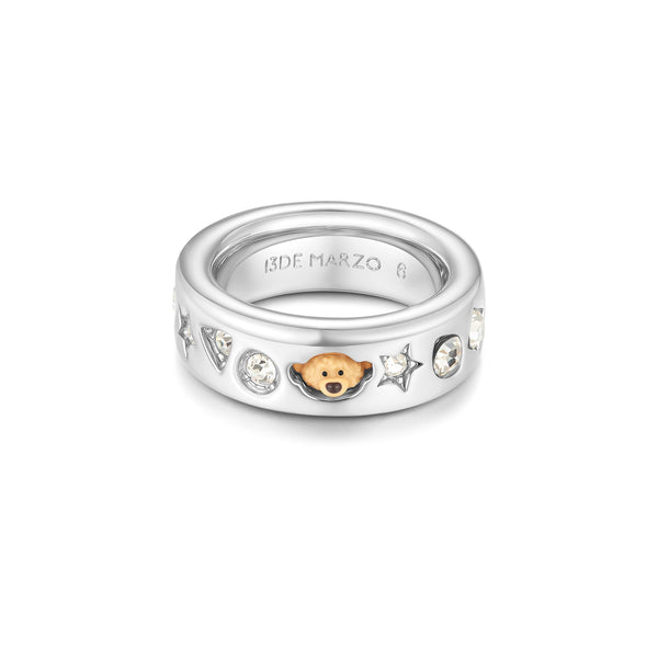 COLOR GEMS BEAR RING