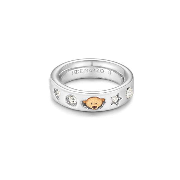 COLOR GEMS BEAR THIN RING