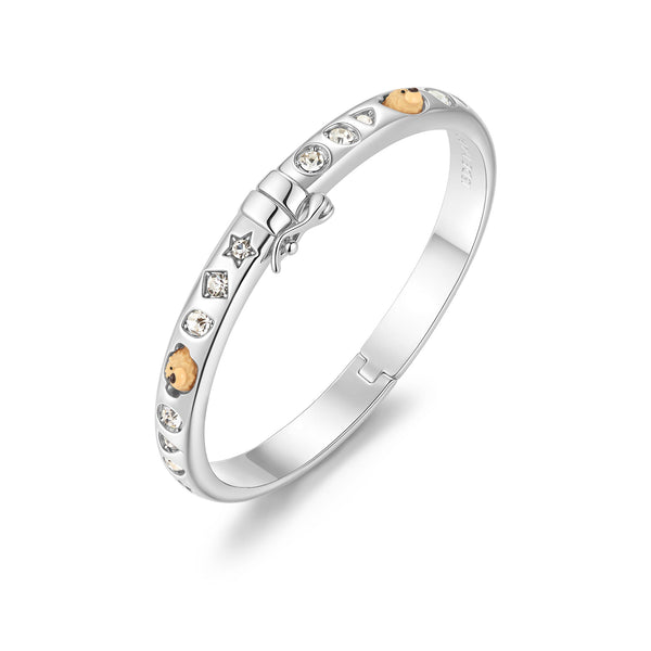 COLOR GEMS BEAR BRACELET SILVER
