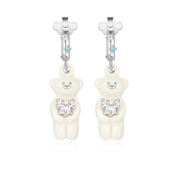 PEARL BEAR EARRING