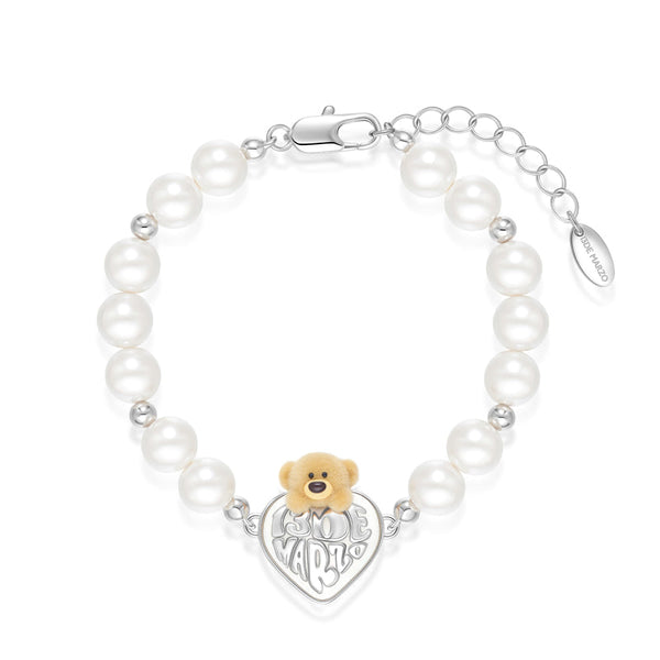BEAR HEART PEARL BRACELET