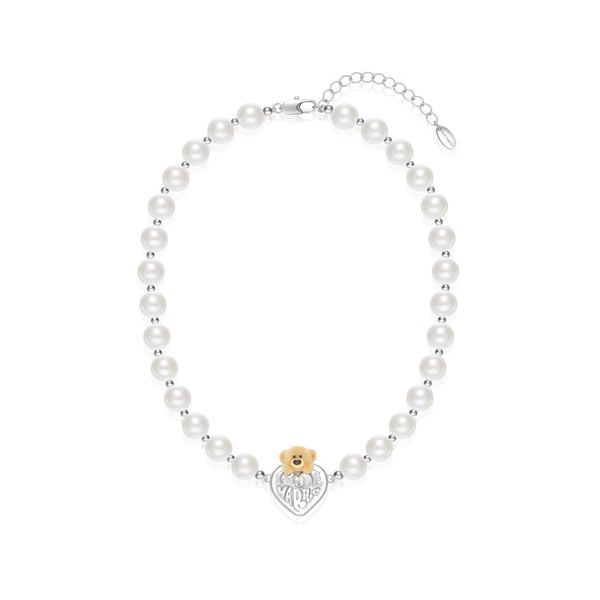 BEAR HEART PEARL CHAIN