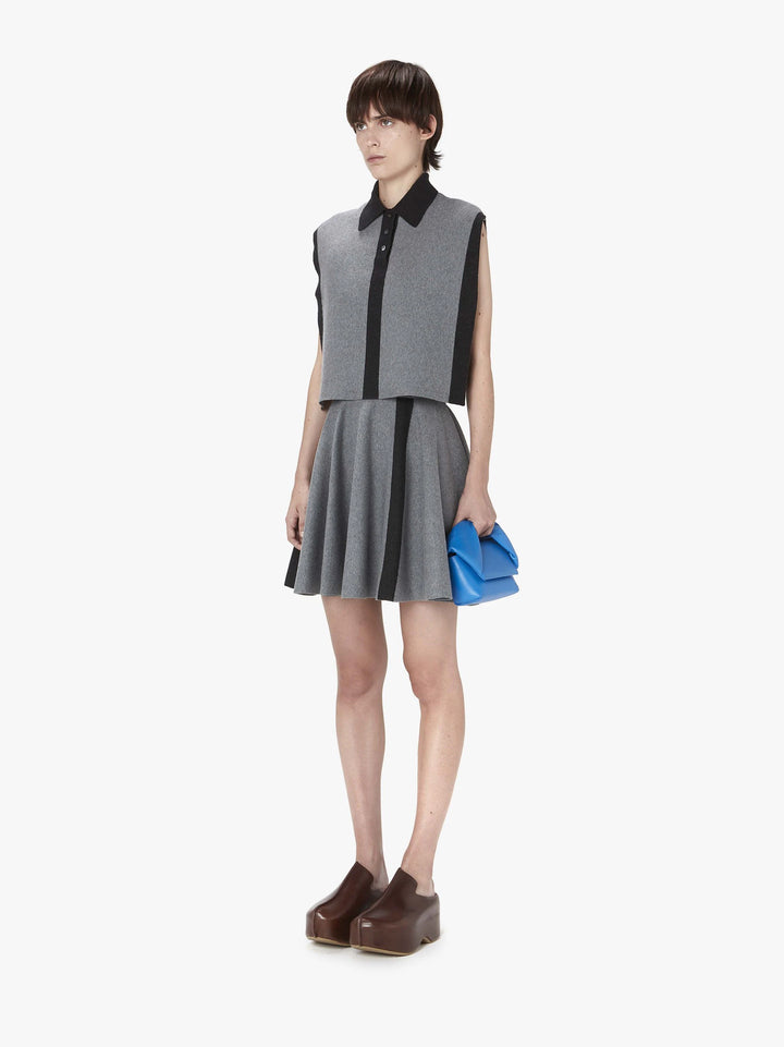 JW Anderson CONTRAST A LINE MINI SKIRT