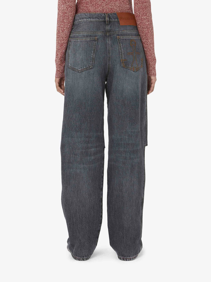 JW Anderson CUT OUT KNEE BOOTCUT JEANS/WM