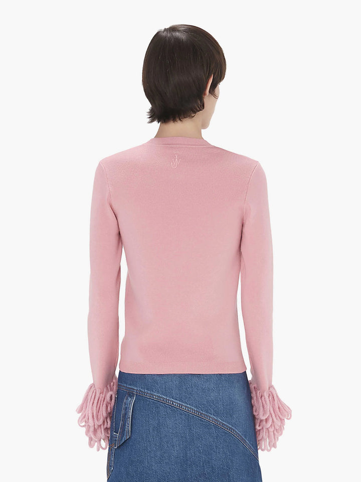 JW Anderson FRINGE CUFF LS TOP