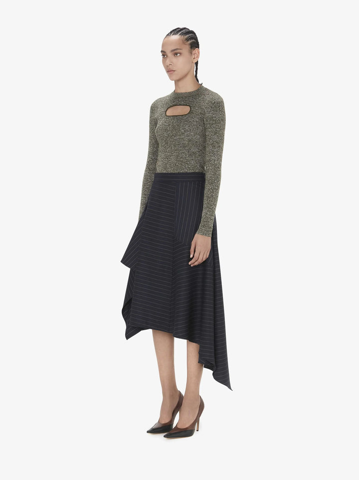 JW ANDERSON PANELLED SQUARE HEM SKIRT