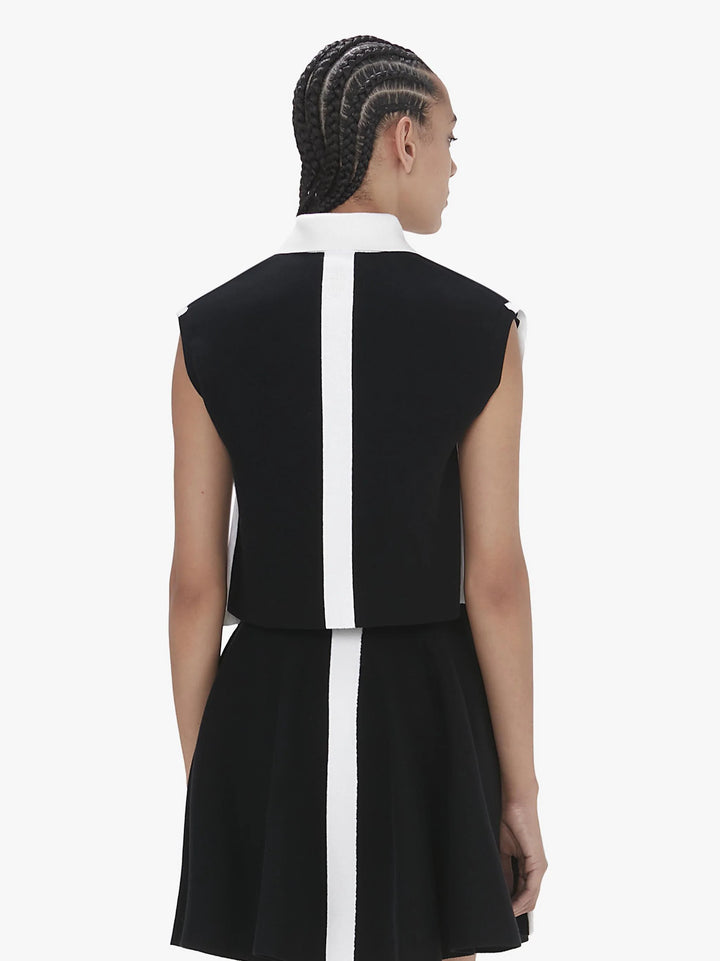 JW Anderson LAYERED CONTRAST POLO VEST