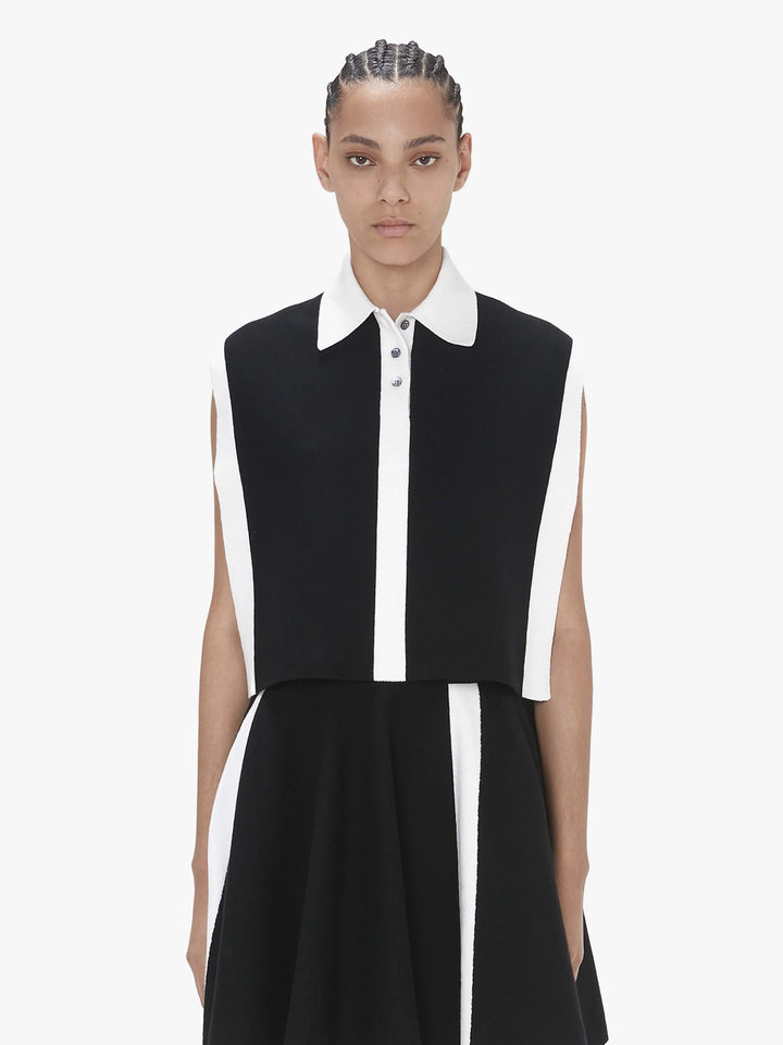 JW Anderson LAYERED CONTRAST POLO VEST