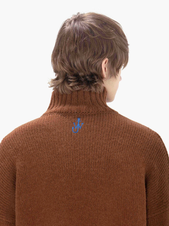 JW Anderson TEXTURED PATCH POCKET TURTLENECK JUMPER