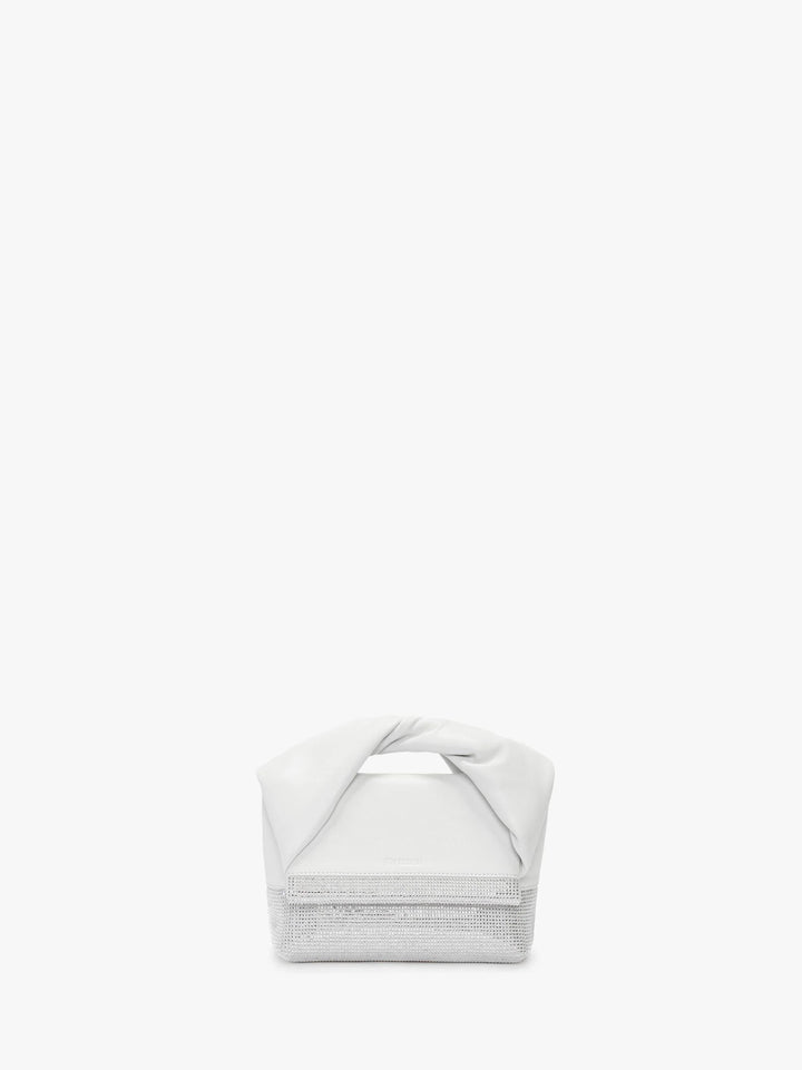 JW Anderson CRYSTAL SMALL TWISTER BAG/WHITE