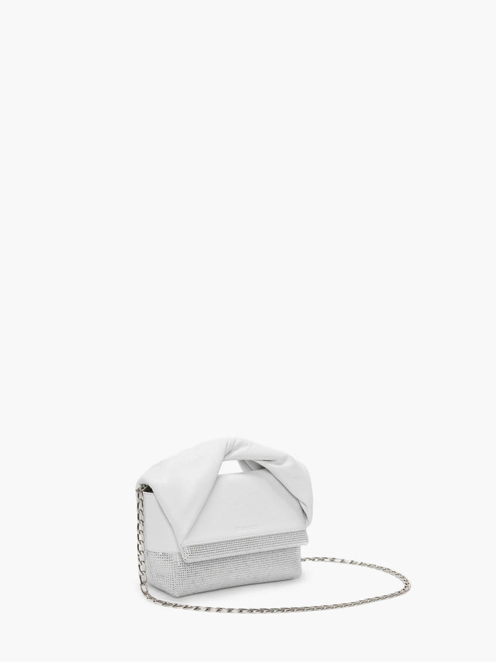 JW Anderson CRYSTAL SMALL TWISTER BAG/WHITE