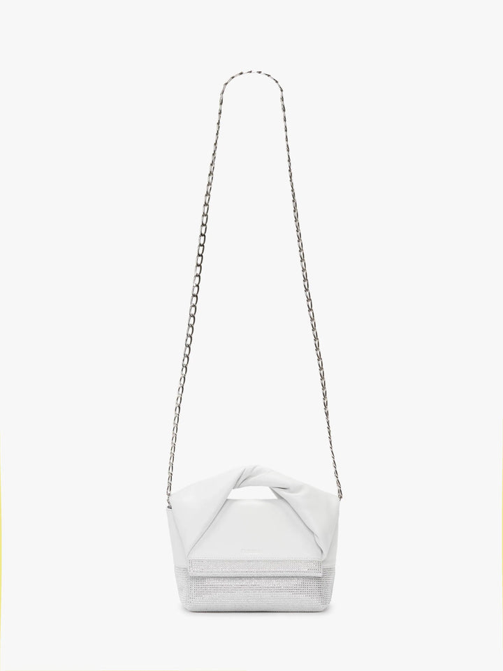 JW Anderson CRYSTAL SMALL TWISTER BAG/WHITE