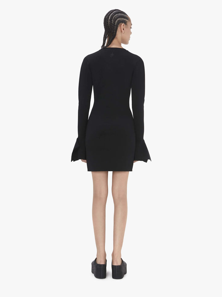 JW Anderson SQUARE CUFF V-NECK DRESS