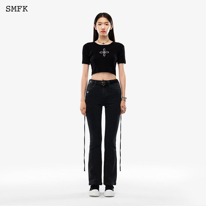 SMFK MERMAID VINTAGE DENIM JEANS BLACK