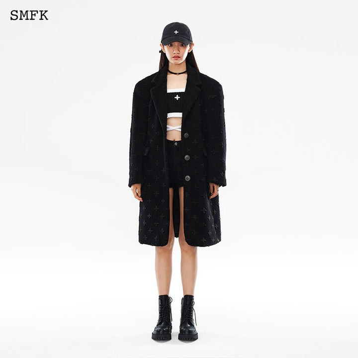 SMFK MIDNIGHT GARDEN CLASSIC WOOL COAT