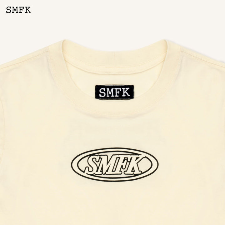 SMFK MODEL SHORT TEE IN CREAM