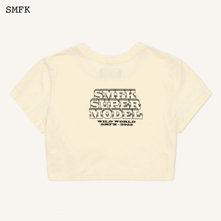 SMFK MODEL SHORT TEE IN CREAM