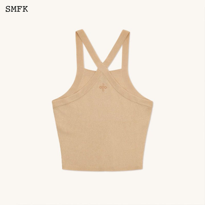 SMFK TEMPLE CHINESE BANDEAU SPORTY TOP CHEESE