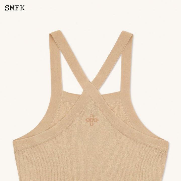 SMFK TEMPLE CHINESE BANDEAU SPORTY TOP CHEESE