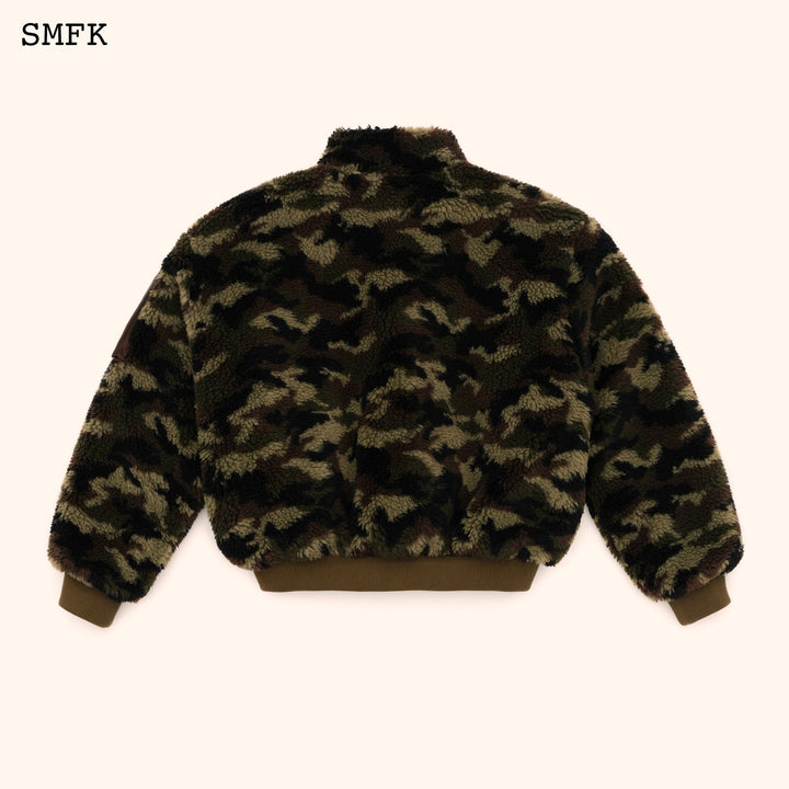 SMFK WILDWORLD ADVENTURE CAMOUFLAGE STAND COLLAR JACKET