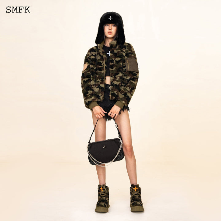 SMFK WILDWORLD ADVENTURE CAMOUFLAGE STAND COLLAR JACKET