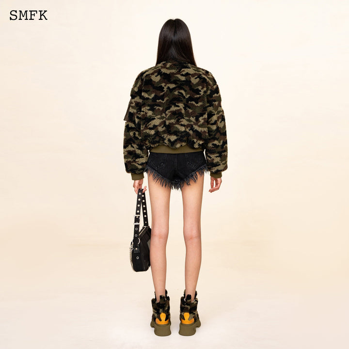 SMFK WILDWORLD ADVENTURE CAMOUFLAGE STAND COLLAR JACKET