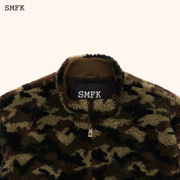 SMFK WILDWORLD ADVENTURE CAMOUFLAGE STAND COLLAR JACKET