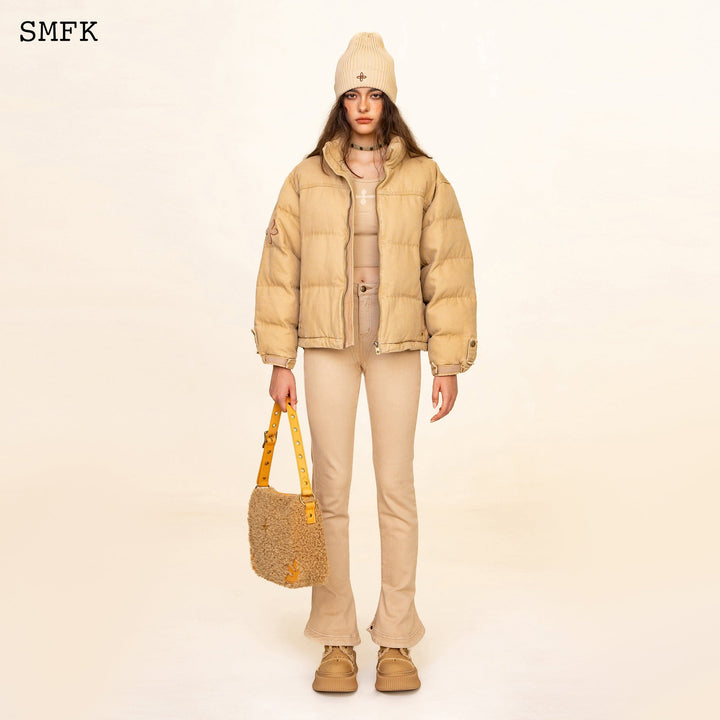 SMFK WILDWORLD ADVENTURE HIKING PUFFER JACKET IN WHEAT