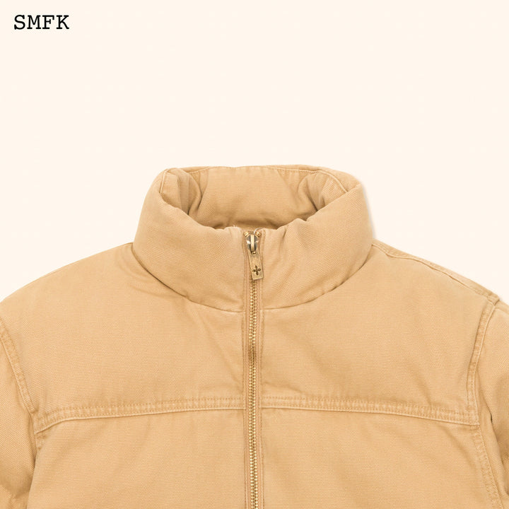 SMFK WILDWORLD ADVENTURE HIKING PUFFER JACKET IN WHEAT