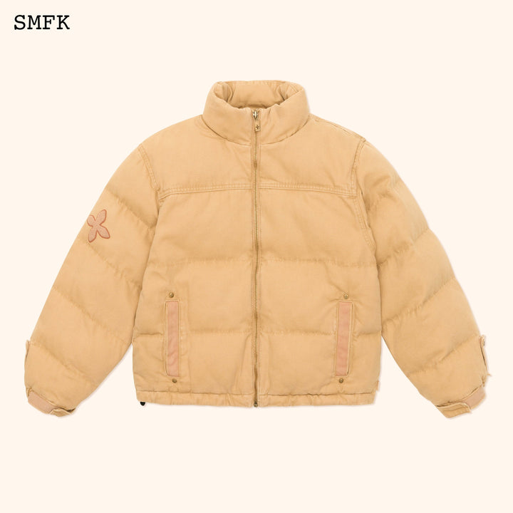 SMFK WILDWORLD ADVENTURE HIKING PUFFER JACKET IN WHEAT