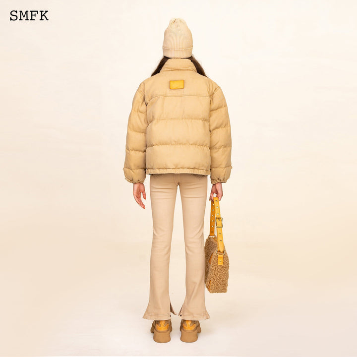 SMFK WILDWORLD ADVENTURE HIKING PUFFER JACKET IN WHEAT