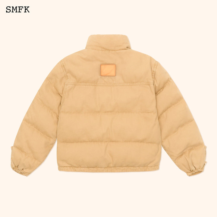 SMFK WILDWORLD ADVENTURE HIKING PUFFER JACKET IN WHEAT