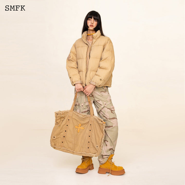 SMFK WILDWORLD ADVENTURE HIKING PUFFER JACKET IN WHEAT