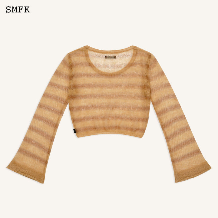 SMFK WILDWORLD DESERT STRIPE PRINT MOHAIR TOP