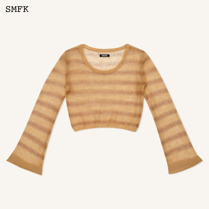 SMFK WILDWORLD DESERT STRIPE PRINT MOHAIR TOP