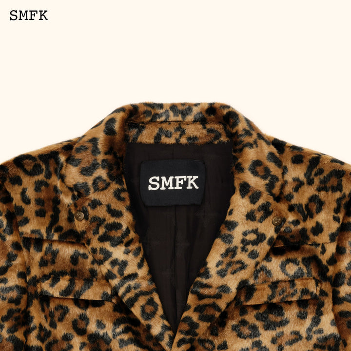 SMFK WILDWORLD LEOPARD FAUX FUR SUIT