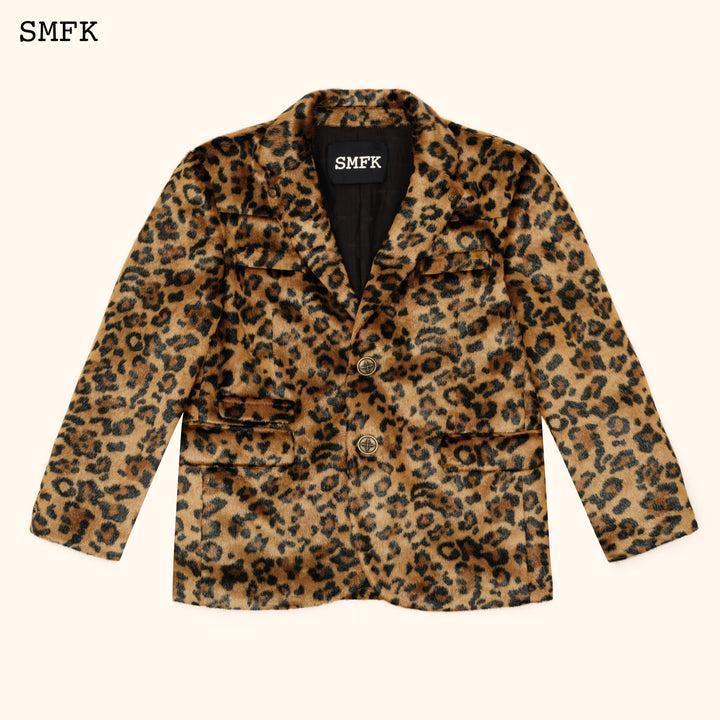 SMFK WILDWORLD LEOPARD FAUX FUR SUIT