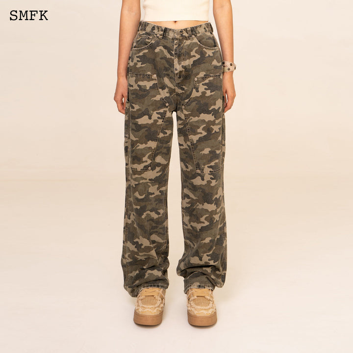 SMFK WILDWORLD LOGGING CAMOUFLAGE WORK WEAR PANTS