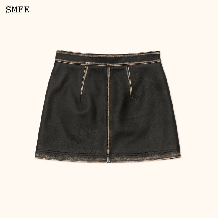 SMFK WILDWORLD RETRO LEATHER SHORT SKIRT