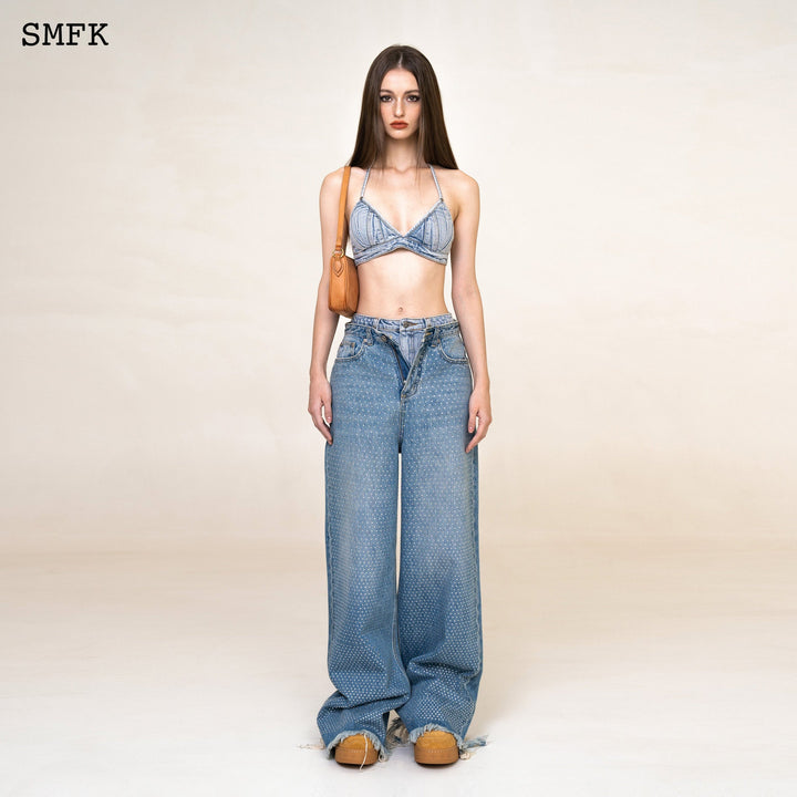 SMFK WILDWORLD RIDER DENIM BIKINI SKY BLUE