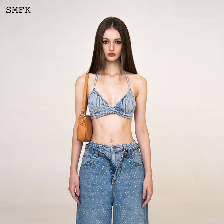 SMFK WILDWORLD RIDER DENIM BIKINI SKY BLUE